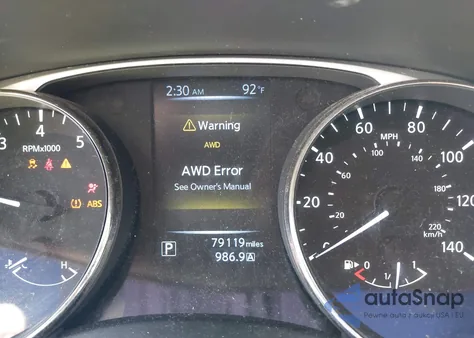 2016 Nissan Rogue Sv из США, поврежденный, VIN KNMAT2MV8GP697352